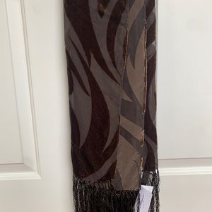 Brown Mesh Salvatore Ferragamo Scarf